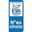 Stickers Plaque Martinique