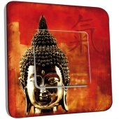 Interrupteur Décoré Poussoir Tête de Bouddha Zoom 1