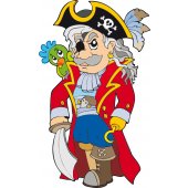 Stickers capitaine pirate