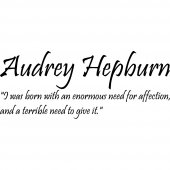 Stickers citation audrey hepburn