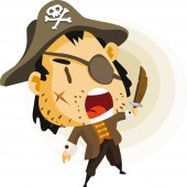 Stickers jeune pirate