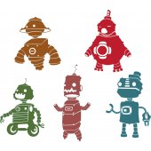 Stickers kit 5 robots